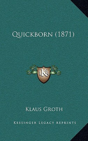 Βιβλίο Quickborn (1871) Klaus Groth