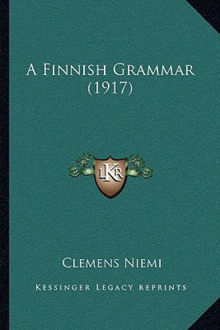 Könyv A Finnish Grammar (1917) Clemens Niemi