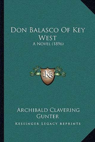 Carte Don Balasco Of Key West: A Novel (1896) Archibald Clavering Gunter