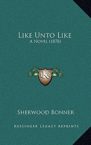 Kniha Like Unto Like: A Novel (1878) Sherwood Bonner