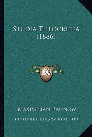 Book Studia Theocritea (1886) Maximilian Rannow