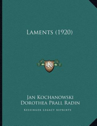 Книга Laments (1920) Jan Kochanowski