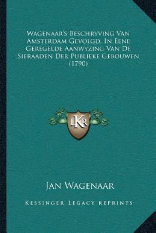 Carte Wagenaar's Beschryving Van Amsterdam Gevolgd, In Eene Geregelde Aanwyzing Van De Sieraaden Der Publieke Gebouwen (1790) Jan Wagenaar