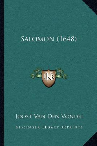 Libro Salomon (1648) Joost Van Den Vondel