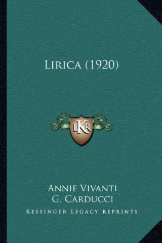 Buch Lirica (1920) Annie Vivanti