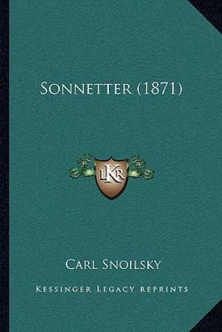 Kniha Sonnetter (1871) Carl Snoilsky