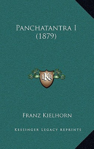 Könyv Panchatantra I (1879) Franz Kielhorn