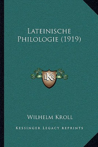 Carte Lateinische Philologie (1919) Wilhelm Kroll
