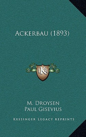 Book Ackerbau (1893) M. Droysen