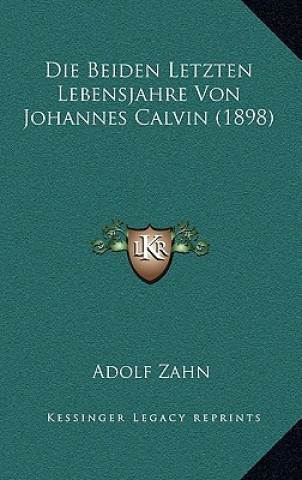 Książka Die Beiden Letzten Lebensjahre Von Johannes Calvin (1898) Adolf Zahn