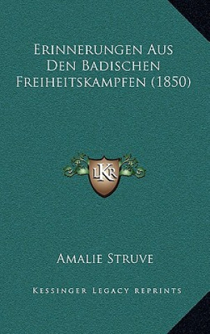 Book Erinnerungen Aus Den Badischen Freiheitskampfen (1850) Amalie Struve