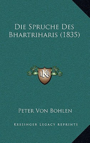 Libro Die Spruche Des Bhartriharis (1835) Peter Von Bohlen