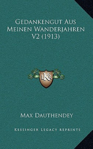 Kniha Gedankengut Aus Meinen Wanderjahren V2 (1913) Max Dauthendey
