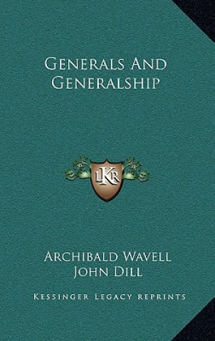 Libro Generals and Generalship Archibald Wavell