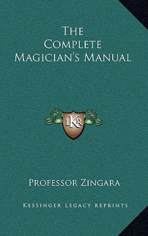 Carte The Complete Magician's Manual Professor Zingara