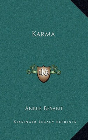 Book Karma Annie Wood Besant