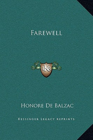 Libro Farewell Honore De Balzac