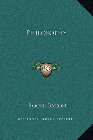 Kniha Philosophy Roger Bacon