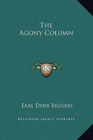 Libro The Agony Column Earl Derr Biggers