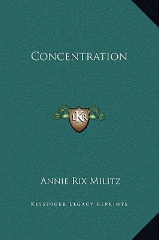 Carte Concentration Annie Rix Militz