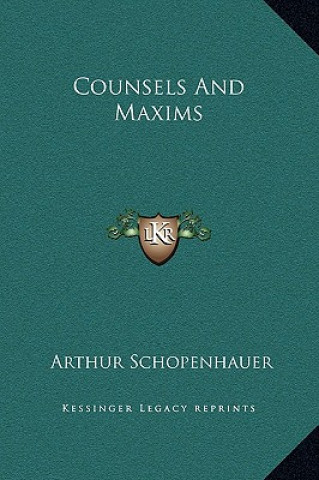 Buch Counsels And Maxims Arthur Schopenhauer