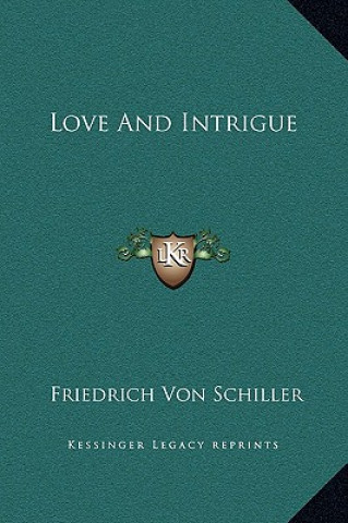 Buch Love And Intrigue Friedrich Schiller