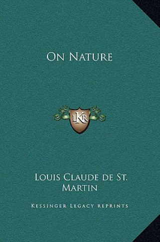 Libro On Nature Louis Claude De St Martin