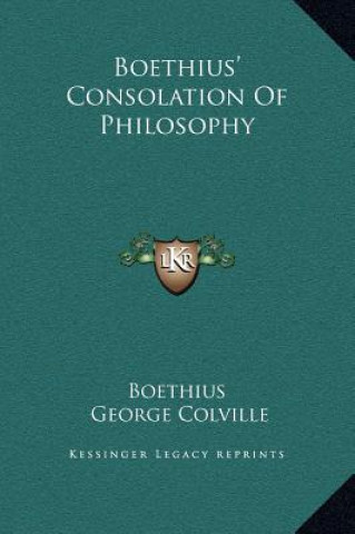 Książka Boethius' Consolation Of Philosophy Boethius