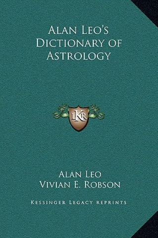 Book Alan Leo's Dictionary of Astrology Alan Leo