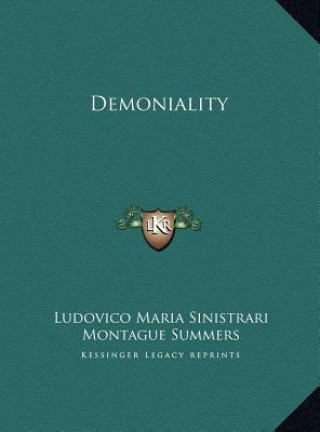 Książka Demoniality Ludovico Maria Sinistrari