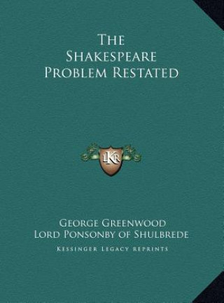 Boek The Shakespeare Problem Restated George Greenwood