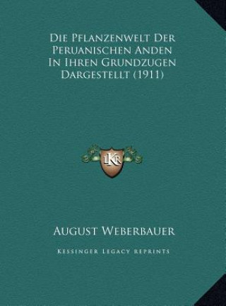 Buch Die Pflanzenwelt Der Peruanischen Anden In Ihren Grundzugen Dargestellt (1911) August Weberbauer