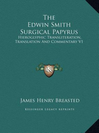 Kniha The Edwin Smith Surgical Papyrus: Hieroglyphic Transliteration, Translation And Commentary V1 James Henry Breasted
