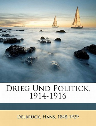 Könyv Drieg Und Politick, 1914-1916 Hans Delbruck