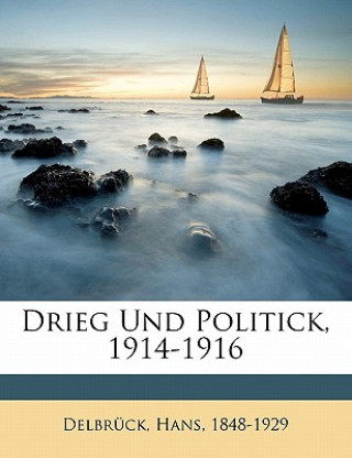 Książka Drieg Und Politick, 1914-1916 Hans Delbruck