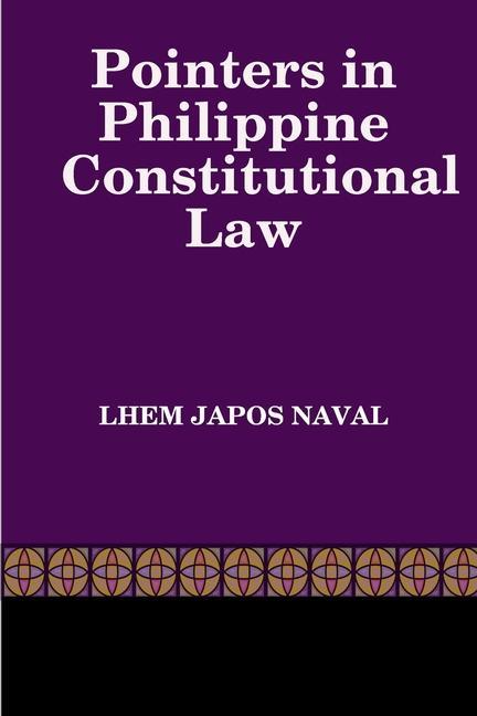 Knjiga Pointers in Philippine Constitutional Law Lhem Japos Naval