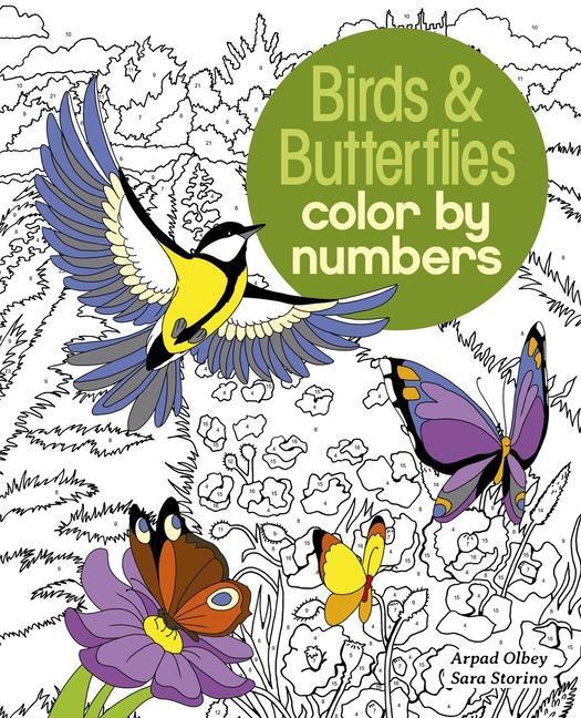 Knjiga Birds & Butterflies Color by Numbers 