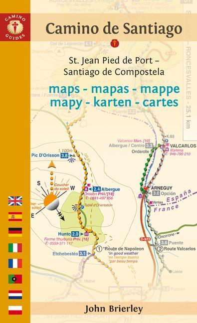 Kniha Camino de Santiago Maps (Camino Frances) 