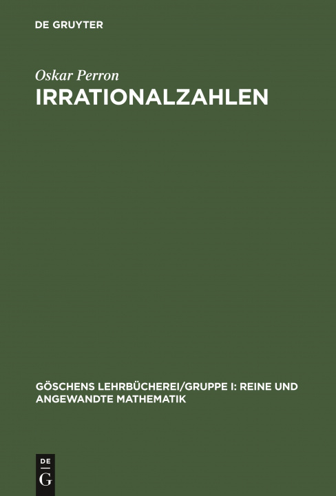 Книга Irrationalzahlen Oskar Perron
