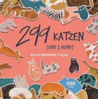 Hra/Hračka 299 Katzen (und 1 Hund). Puzzle 300 Teile 