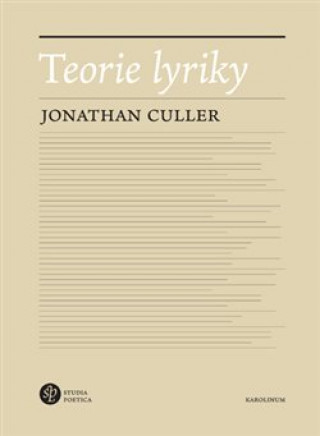 Carte Teorie lyriky Jonathan Culler