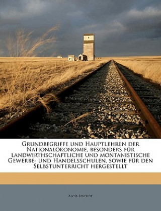 Kniha Grundbegriffe Und Hauptlehren Der Nationalokonomie, Besonders Fur Landwirthschaftliche Und Montanistische Gewerbe- Und Handelsschulen, Sowie Fur Den S Alois Bischof