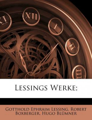 Libro Lessings Werke; Gotthold Ephraim Lessing