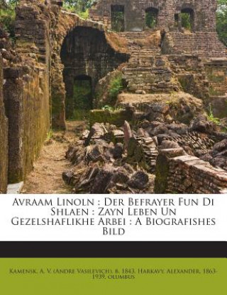 Carte Avraam Linoln: Der Befrayer Fun Di Shlaen: Zayn Leben Un Gezelshaflikhe Arbei: A Biografishes Bild A. V. Kamensk
