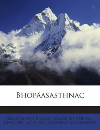 Kniha Bhopaasasthnac Lele Madhavarao Vyankatesh