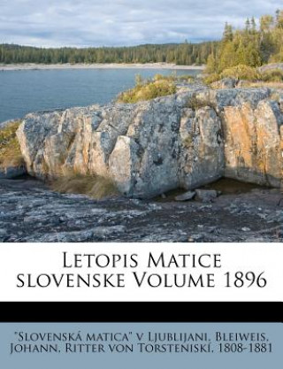 Knjiga Letopis Matice Slovenske Volume 1896 Slovenska Matica V. Ljublijani