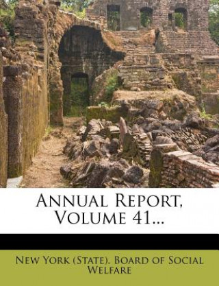 Kniha Annual Report, Volume 41... New York (State) Board of Social Welfar