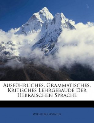 Kniha Ausfuhrliches, Grammatisches, Kritisches Lehrgebaude Der Hebraischen Sprache Wilhelm Gesenius