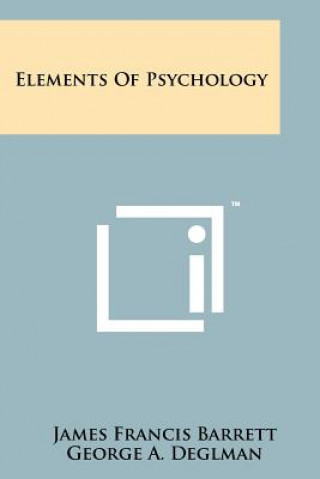 Buch Elements of Psychology James Francis Barrett