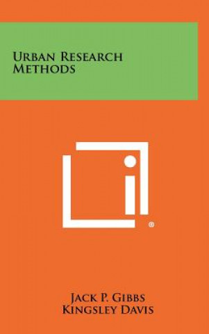 Boek Urban Research Methods Jack P. Gibbs